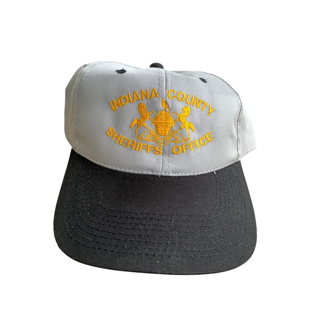 Embroidered Indiana County Sheriffs Office Baseball Cap Trucker Hat Gray